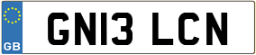 Trailer License Plate